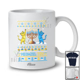 Personalized Custom Name Meowzel Tov; Amazing Hanukkah Christmas Sweater Mazel Tov Cat T-Shirt