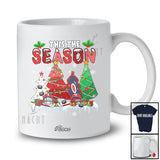 Personalized Custom Name This The Season; Joyful Christmas Tree Hockey Player Team T-Shirt