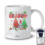 Personalized Custom Name This The Season; Joyful Christmas Tree Badminton Player Team T-Shirt