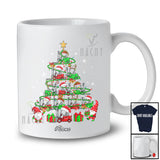 Personalized Custom Name Santa Reindeer Elf Forklifts Christmas Tree; Lovely Driver Gnomes T-Shirt