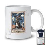 Personalized Raccoon Witch Tarot Card; Awesome Halloween Custom Name Animal Lover T-Shirt