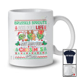 Personalized Custom Name Brussels Sprouts Are For Life; Lovely Christmas Sweater Vegan T-Shirt
