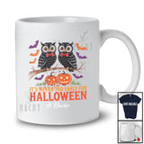 Personalized Never Too Early For Halloween; Lovely Custom Name Couple Owl Pumpkin T-Shirt