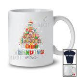Personalized Custom Name Reading Christmas Tree; Colorful X-mas Lights Teacher Students T-Shirt