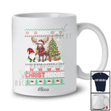 Personalized Custom Name Christmoose; Lovely Christmas Sweater Plaid Reindeer Moose Gnome T-Shirt