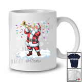 Personalized Custom Name Santa Play Trumpet; Cheerful Christmas Light Musical Instrument Player T-Shirt