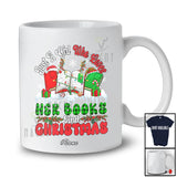 Personalized Custom Name Girl Who Loves Her Books Christmas; Amazing X-mas Plaid Lights T-Shirt