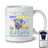Personalized Custom Name Happy Hanukkah; Lovely Sweater Dreidel On Chihuahua Owner Lover T-Shirt