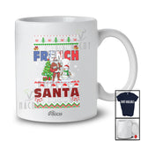 Personalized Custom Name Nice To The French; Amazing Christmas Sweater Santa Snowman T-Shirt