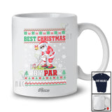 Personalized Custom Name Best Christmas By Par; Amazing Sweater Santa Playing Golf Player T-Shirt