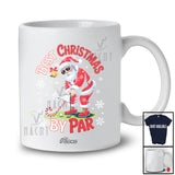 Personalized Custom Name Best Christmas By Par; Amazing Santa Playing Golf Player T-Shirt