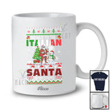 Personalized Custom Name Nice To The Italian; Amazing Christmas Sweater Santa Snowman T-Shirt