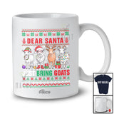 Personalized Custom Name Santa Bring Goats; Fantastic Christmas Sweater Goat Farmer Farm T-Shirt