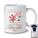 Personalized Custom Name Wanna Lick My Candy Cane; Sarcastic Christmas Rude Sweater T-Shirt