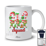 Personalized Custom Name Elf Squad; Amusing Christmas Three Elf Snow Around; Pajama Family T-Shirt