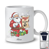 Personalized Custom Name 6 7 Naughty List Who Say 67; Humorous Christmas Santa; Family T-Shirt