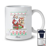 Personalized Custom Name 6 7 Naughty List Who Say 67; Humorous Christmas Sweater Santa T-Shirt