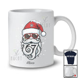 Personalized Custom Name 6 7 Santa Bearded Face; Awesome Christmas Six Seven Trending Family T-Shirt