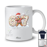 Personalized Custom Name Dabbing Gingerbread Candy Canes; Joyful Christmas Six Seven 67 T-Shirt