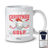 Personalized Custom Name My Christmas Golf Playing Shirt; Joyful Golfer Sport Player Santa T-Shirt