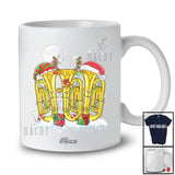 Personalized Custom Name Three Santa Elf Tuba; Merry Christmas Musical Instrument T-Shirt