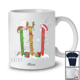 Personalized Custom Name Three Santa Elf Flute; Merry Christmas Musical Instrument T-Shirt