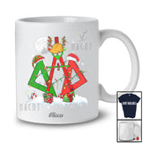 Personalized Three Reindeer Elf Santa Engineer; Proud Custom Name Christmas Jobs T-Shirt