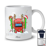 Personalized Three Reindeer Elf Santa Welder; Proud Custom Name Christmas Jobs T-Shirt