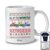 Personalized Custom Name All Of The Motorcycle Reindeer; Awesome Christmas Sweater Biker T-Shirt
