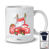 Personalized Three Reindeer Elf Santa Postal Worker; Proud Custom Name Christmas Jobs T-Shirt