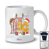 Personalized Three Reindeer Elf Santa Teacher; Proud Custom Name Christmas Jobs T-Shirt