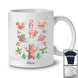 Personalized Custom Name Squirrel Music Teacher; Lovely Christmas Santa Elf Squirrel Teaching T-Shirt