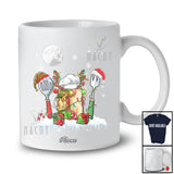 Personalized Three Reindeer Elf Santa Lunch Lady; Proud Custom Name Christmas Jobs T-Shirt