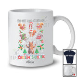 Personalized Custom Name Best Way To Spread Christmas Cheer; Lovely Squirrel Music Teacher T-Shirt