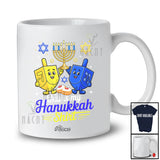 Personalized Custom Name This Is My Hanukkah Shirt; Lovely Chanukah Lights Dreidel Family T-Shirt