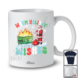 Personalized Custom Name Warm Holiday Wishes; Merry Christmas Dumpster Hot Warm Groovy T-Shirt