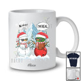 Personalized Custom Name I'm Real Snowman; Humorous Christmas Bowling Player Sport T-Shirt