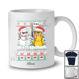 Personalized Custom Name I'm Real Snowman; Humorous Christmas Sweater Softball Player T-Shirt