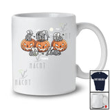 Personalized Custom Name Skeleton Elephants On Pumpkin; Horror Halloween Family Group T-Shirt