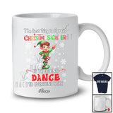 Personalized Custom Name Way Spread Christmas Cheer Teaching Dance; Proud Teacher Elf T-Shirt