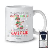 Personalized Custom Name Way Spread Christmas Cheer Teaching Guitar; Proud Teacher Elf T-Shirt