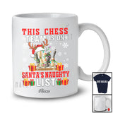 Personalized Custom Name Chess Team On Santa's Naughty List; Fantastic Christmas Player T-Shirt