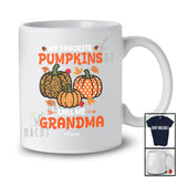 Personalized Custom Name Favorite Pumpkins Call Me Grandma; Lovely Thanksgiving Fall Family T-Shirt