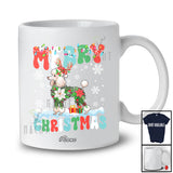 Personalized Custom Name Merry Christmas; Lovely Santa Poodle Poinsettia Flowers Groovy T-Shirt