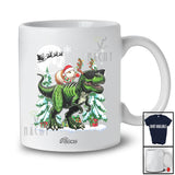 Personalized Custom Name Guinea Pig Riding T-Rex Reindeer; Fantastic Christmas Trees Animal T-Shirt