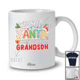 Personalized Custom Name Who Needs Santa You Have Grandson; Proud Christmas Family T-Shirt