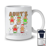 Personalized Aunt's Favorite Batch; Lovely Christmas Custom Name Gingerbread Family Baking T-Shirt
