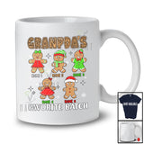 Personalized Granpda's Favorite Batch; Lovely Christmas Custom Name Gingerbread Family Baking T-Shirt
