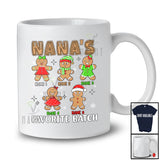 Personalized Nana's Favorite Batch; Lovely Christmas Custom Name Gingerbread Family Baking T-Shirt