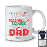 Personalized Custom Name Feliz Navi-dad I Don't Have A Dad; Joyful Christmas Navidad Santa T-Shirt